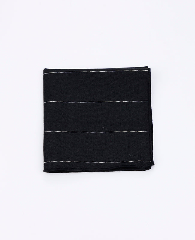 Lenço de Bolso Tartan Preto n°2 em Algodão | Marcel - Unipap's