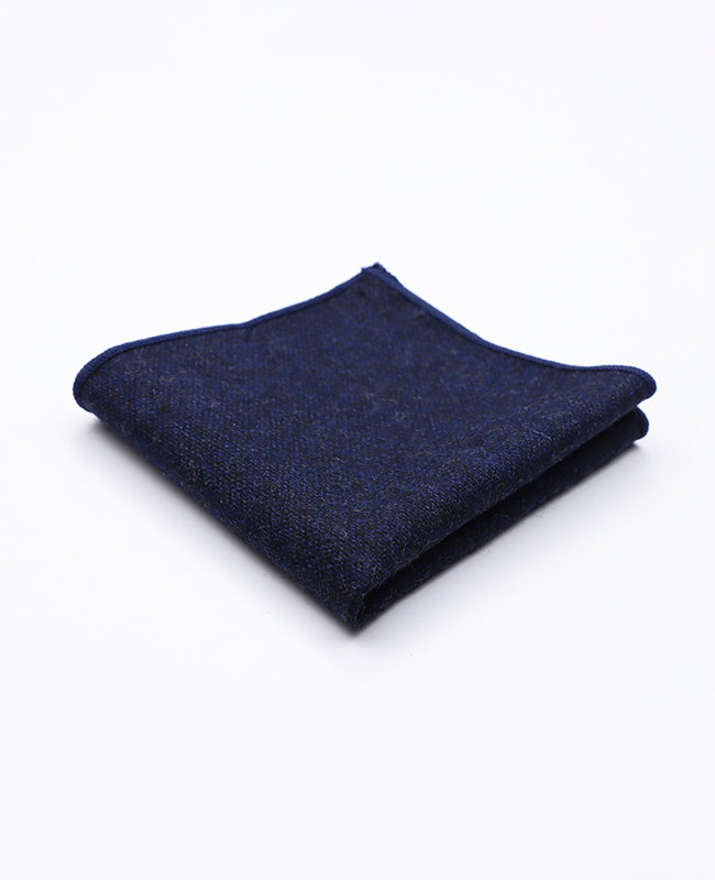 Lenço de bolso Azul n°2 em Lã | Claude - Unipap's