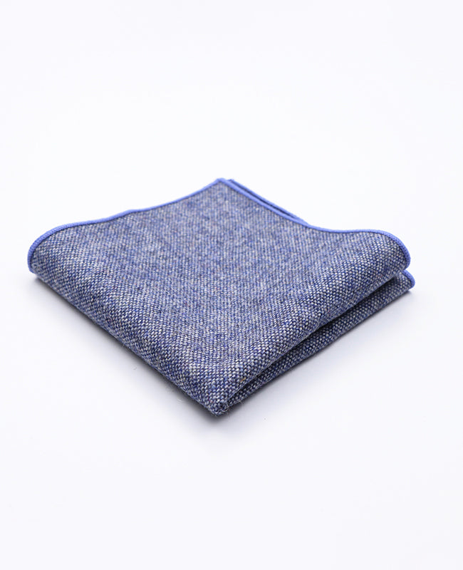 Lenço de bolso Azul n°3 em Lã | Claude - Unipap's