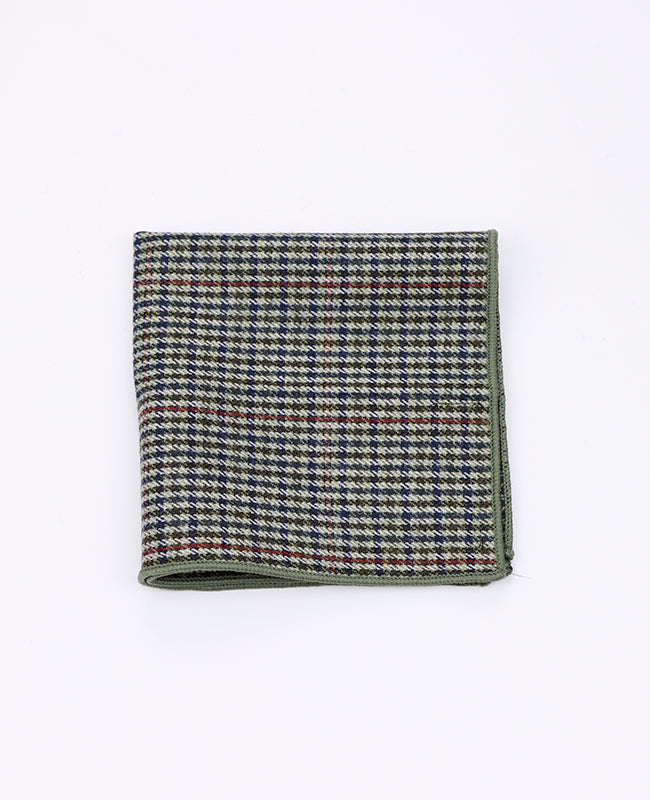 Lenço de bolso Tartan Cinzento n°9 em Lã | Nobert - Unipap's