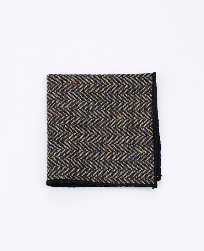 Lenço de Bolso Tartan Cinzento n°2 em Lã | Norbert - Unipap's