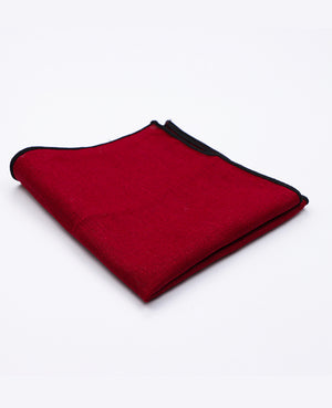 Lenço de bolso Vermelho n°2 em Linho | Basile - Unipap's