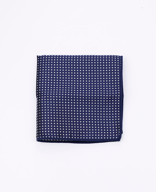 Lenço de bolso Azul n°1 Com Bolinhas em Poliéster «Louis»