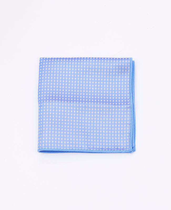 Lenço de bolso Azul n°2 Com Bolinhas em Poliéster «Louis»