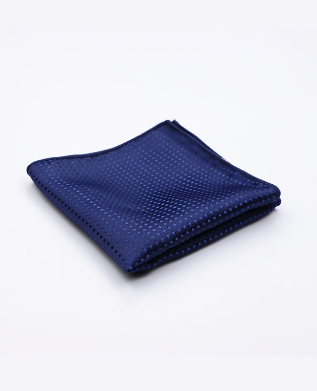 Lenço de bolso Azul n°3 Com Bolinhas em Poliéster «Louis»