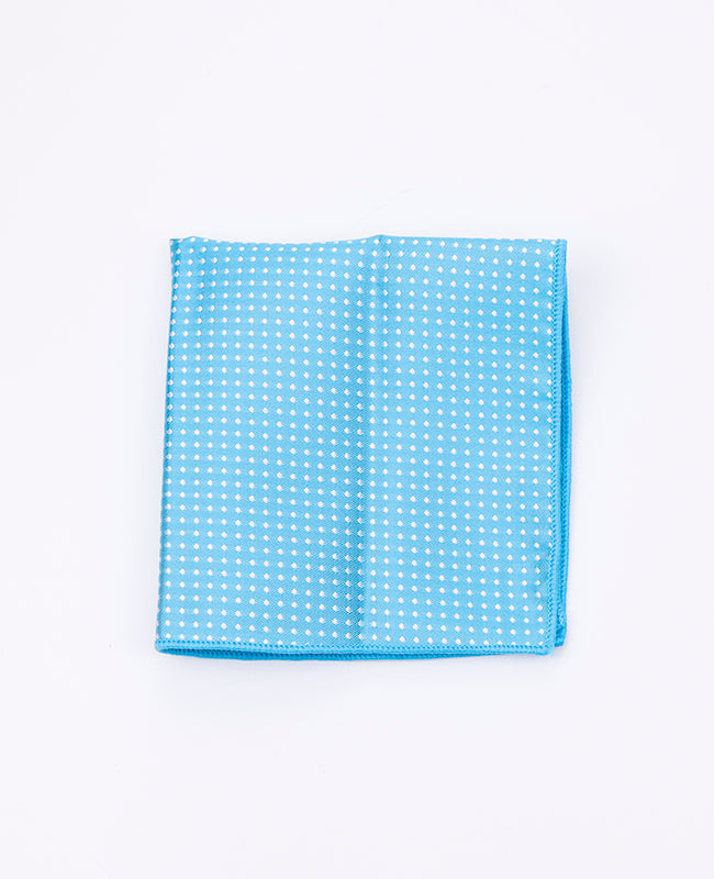 Lenço de bolso Azul n°4 Com Bolinhas em Poliéster «Louis»