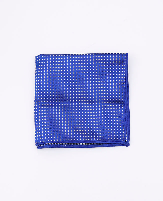 Lenço de bolso Azul n°5 Com Bolinhas em Poliéster «Louis»