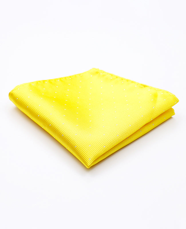 Lenço de bolso Amarelo n°1 em Poliéster | Georges - Unipap's