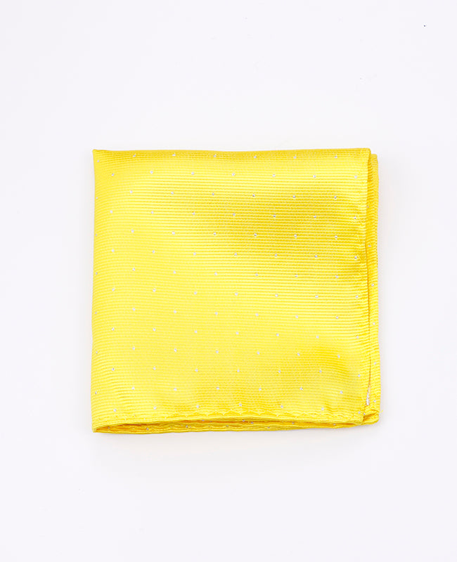 Lenço de bolso Amarelo n°1 em Poliéster | Georges - Unipap's