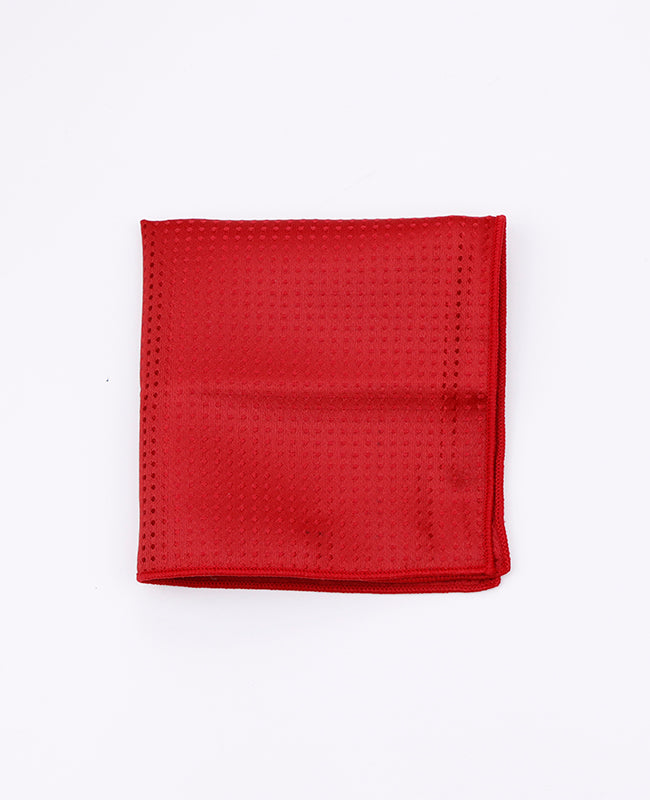 Lenço de bolso Vermelho n°1 Com Bolinhas em Poliéster «Louis»