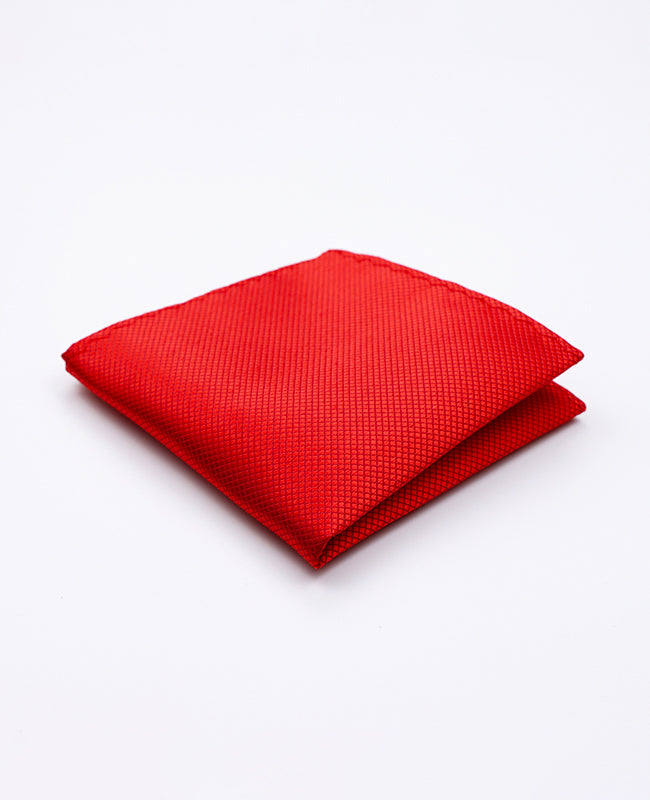 Lenço de bolso Vermelho n°2 em Poliéster | Martin - Unipap's