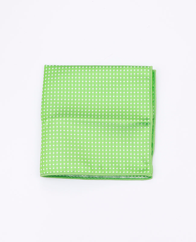 Lenço de bolso Verde n°1 Com Bolinhas em Poliéster «Louis»