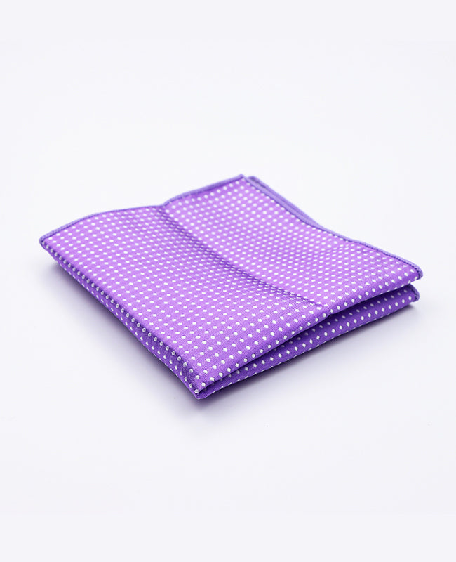 Lenço de bolso Violeta n°1 Com Bolinhas em Poliéster «Louis»