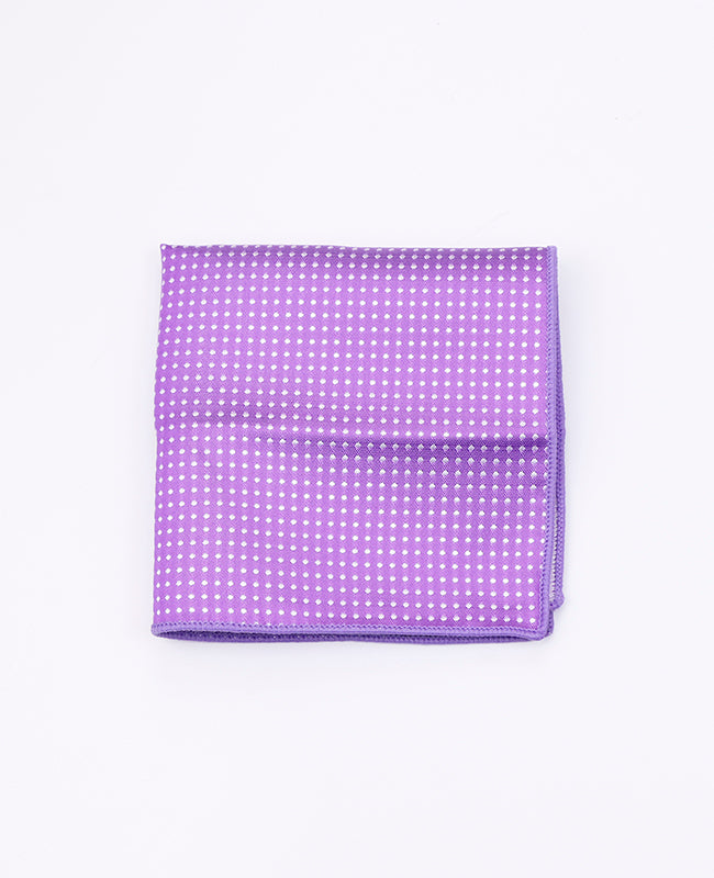 Lenço de bolso Violeta n°1 Com Bolinhas em Poliéster «Louis»