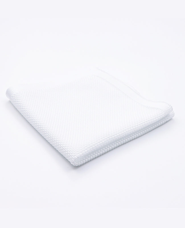 Lenço de bolso Branco em Malha «Léon»