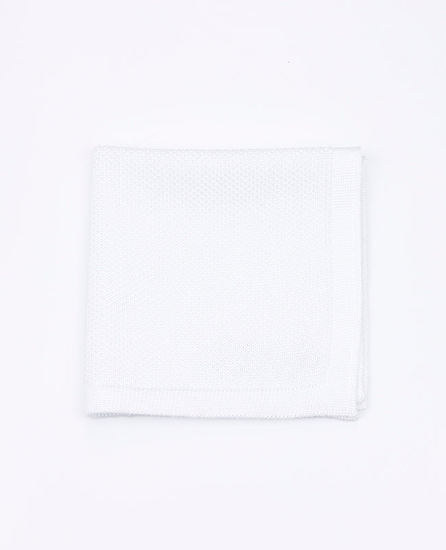 Lenço de bolso Branco em Malha «Léon»