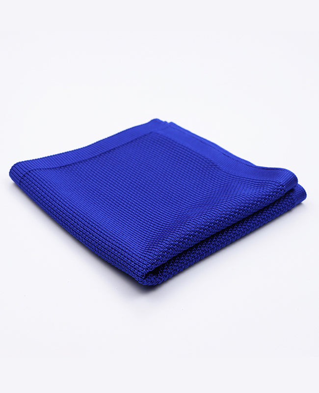 Lenço de bolso Azul n°1 em Malha «Léon»