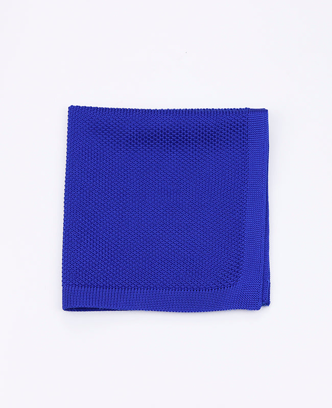 Lenço de bolso Azul n°1 em Malha «Léon»