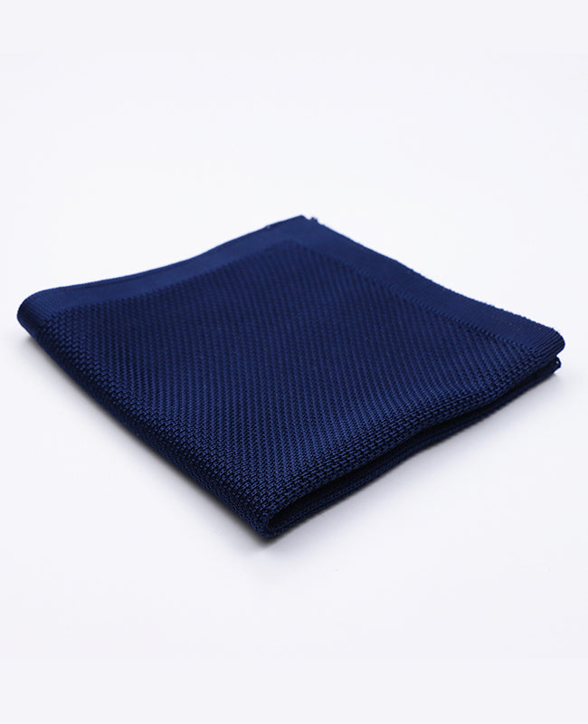 Lenço de bolso Azul n°2 em Malha «Léon»