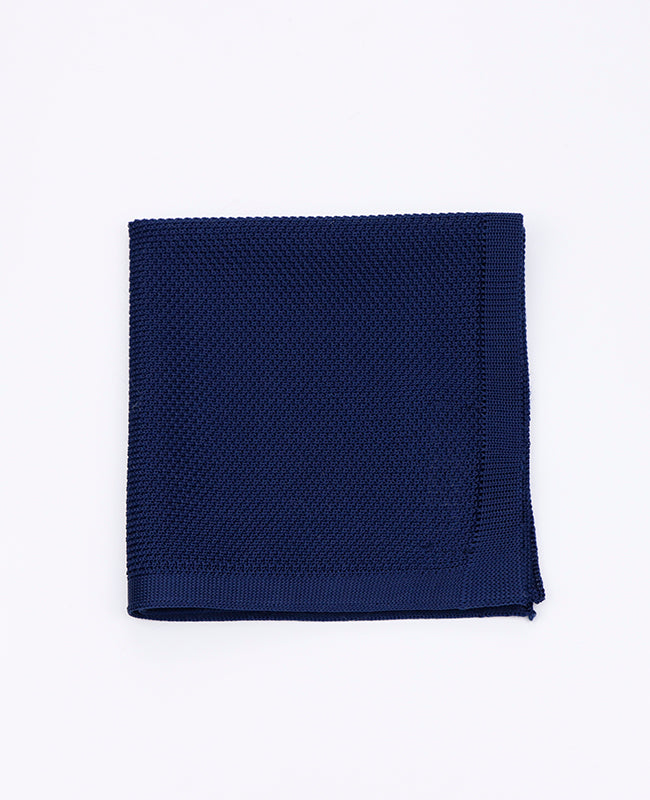 Lenço de bolso Azul n°2 em Malha «Léon»