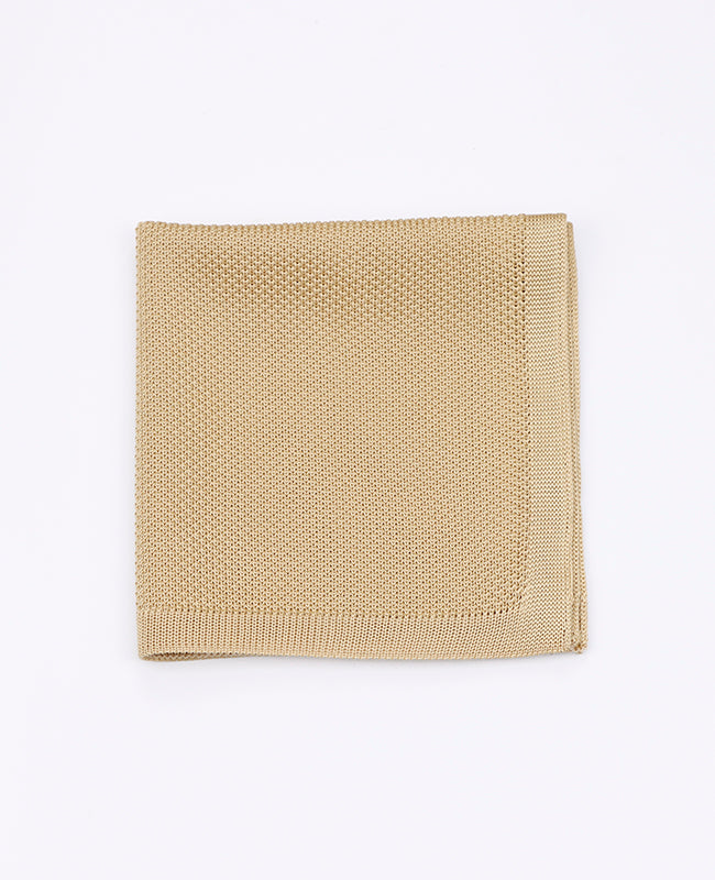 Lenço de bolso Dourado em Malha «Léon»