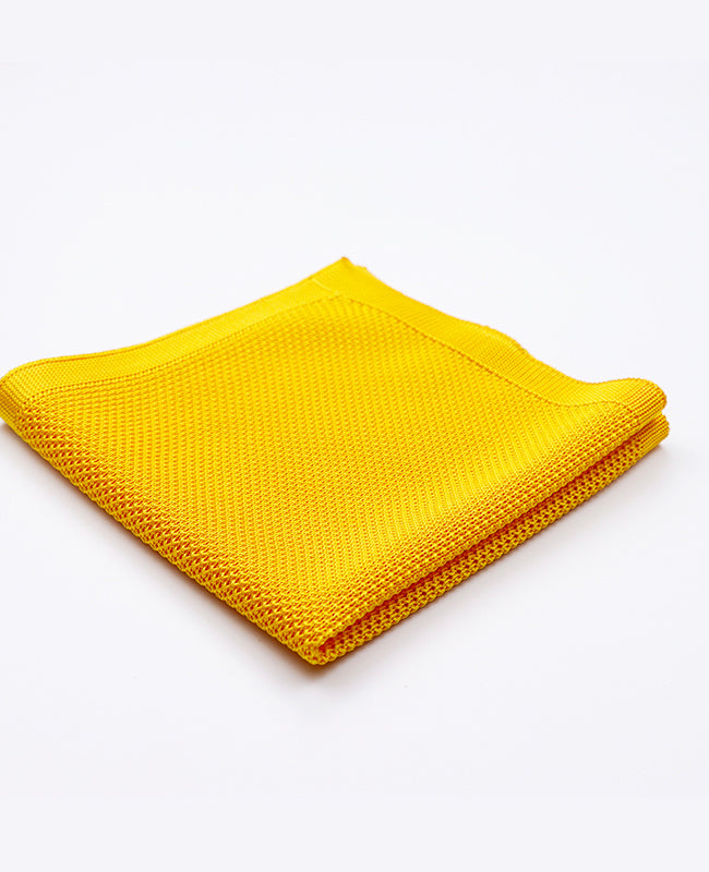 Lenço de bolso Amarelo em Malha «Léon»