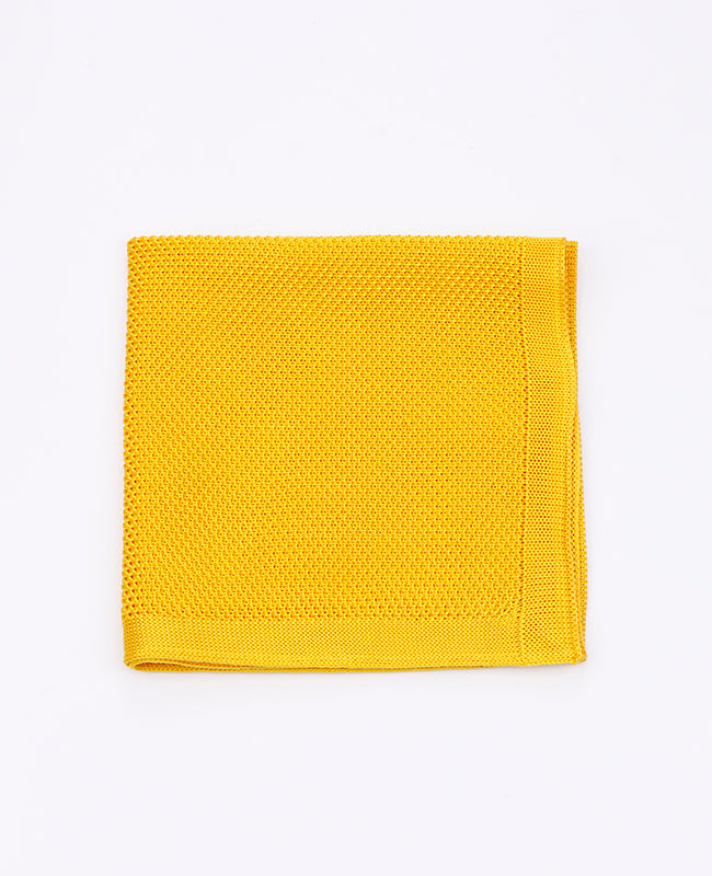 Lenço de bolso Amarelo em Malha «Léon»