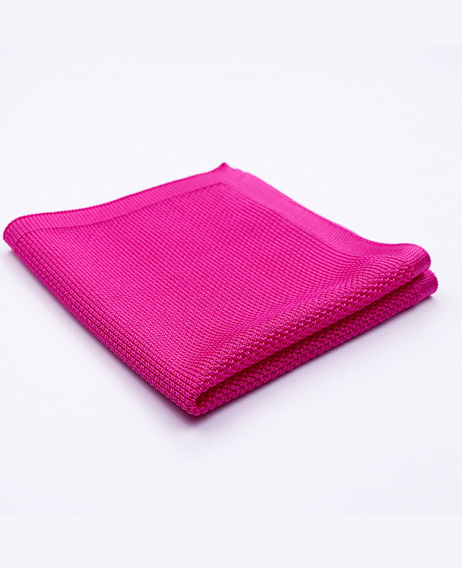 Lenço de bolso Rosa n°1 em Malha «Léon»