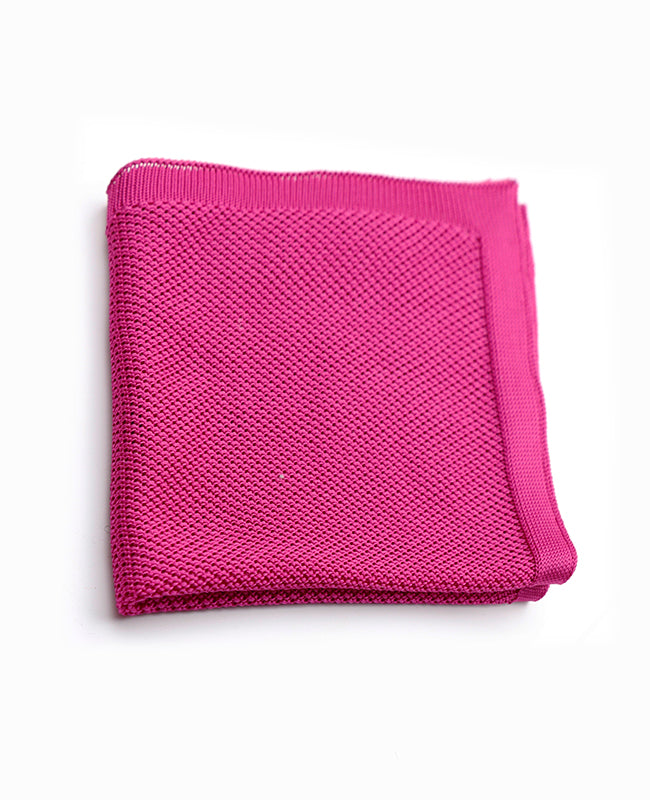 Lenço de bolso Rosa n°1 em Malha «Léon»