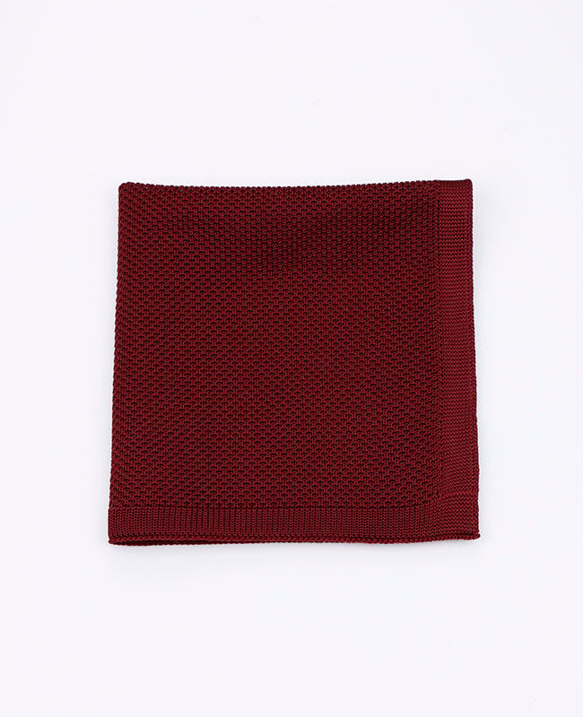 Lenço de bolso Vermelho n°1 em Malha «Léon»