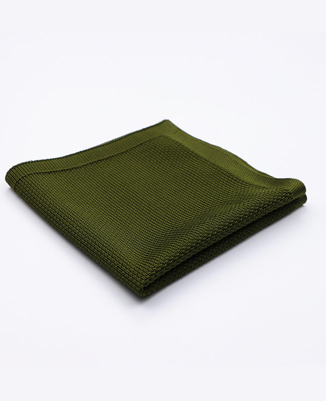 Lenço de bolso Verde n°2 em MalhaLenço de bolso Verde n°2 em Malha «Léon»