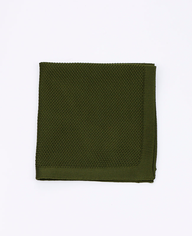 Lenço de bolso Verde n°2 em Malha «Léon»