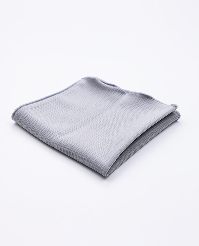 Lenço de bolso Cinzento em Veludo «Marius»