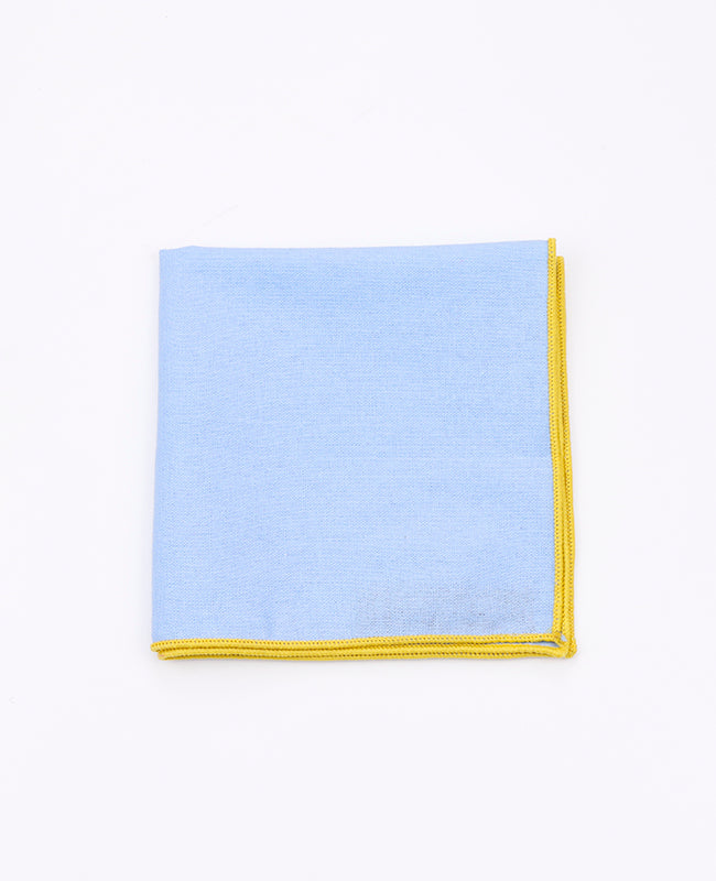 Lenço de Bolso Azul n°8 em Algodão «Edgard»