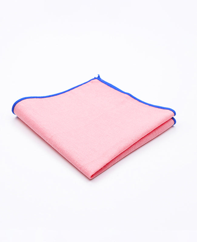 Lenço de bolso Rosa n°4 em Algodão «Edgard»