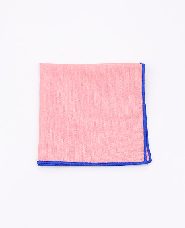 Lenço de bolso Rosa n°4 em Algodão «Edgard»