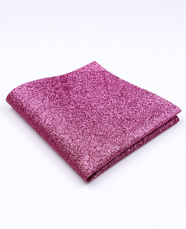 Lenço de bolso com Lantejoulas Rosa n°1 em Poliéster «Olive»