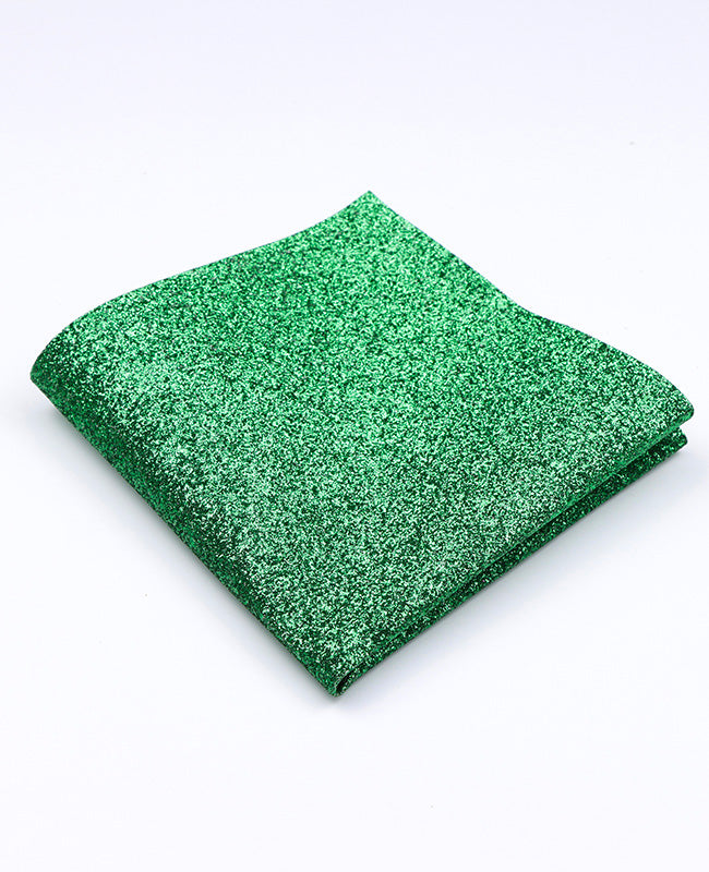 Lenço de bolso com Lantejoulas Verde n°1 em Poliéster «Olive»