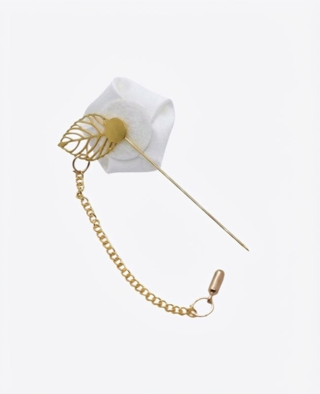 Flor de lapela Branco Homem «Alfred»