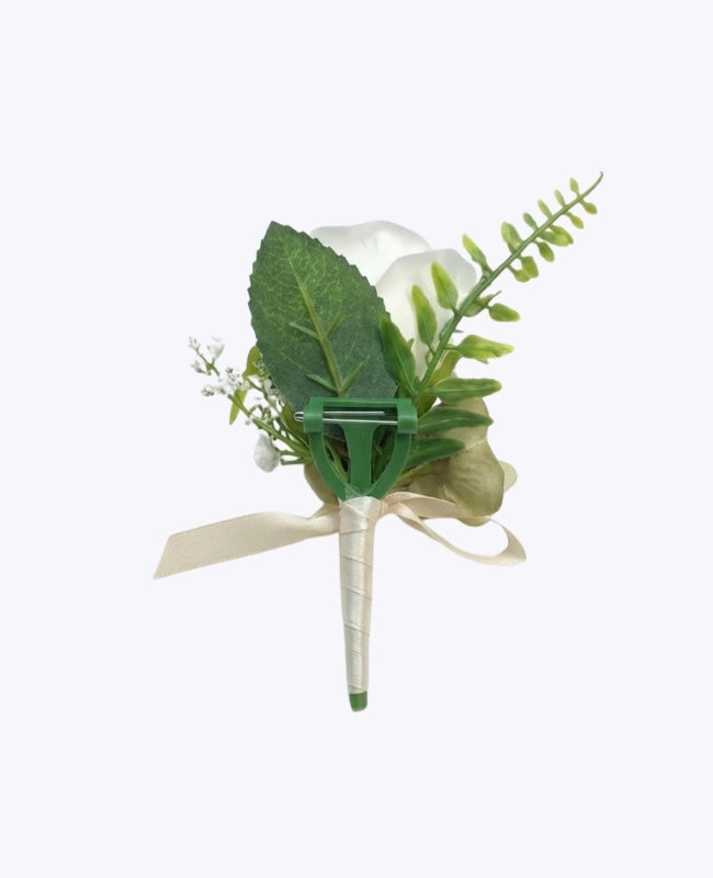 Flor de lapela Branco Homem «Gabriel»