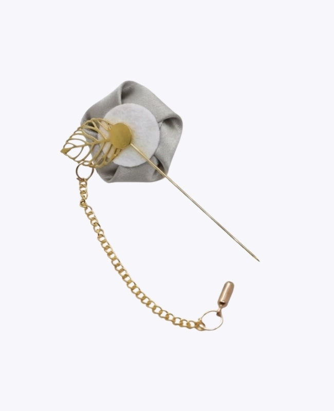 Flor de lapela Cinzento Homem «Alfred»