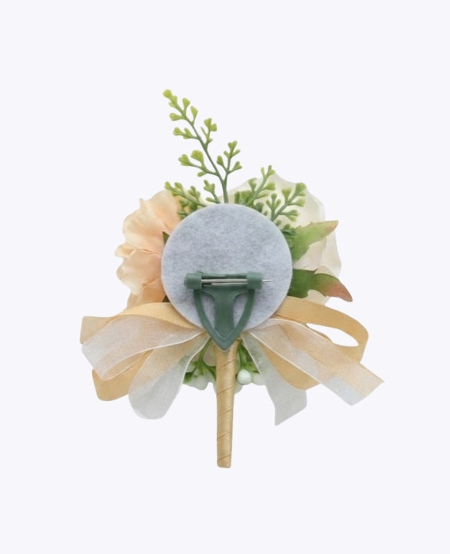 Flor de lapela Laranja Homem «Valentin»
