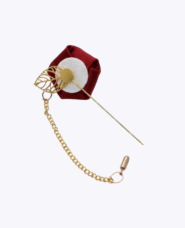 Flor de lapela Vermelho Homem «Alfred»