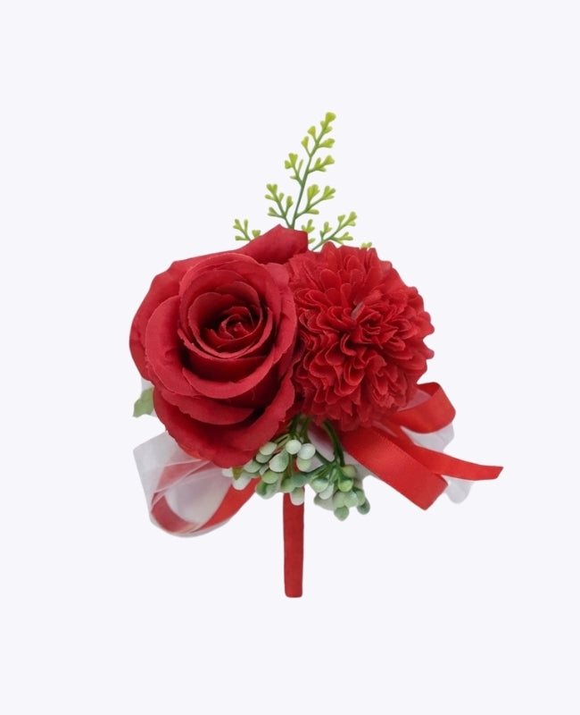 Flor de lapela Vermelho Homem «Valentin»