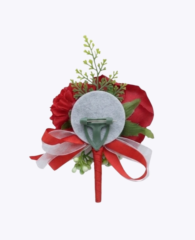 Flor de lapela Vermelho Homem «Valentin»