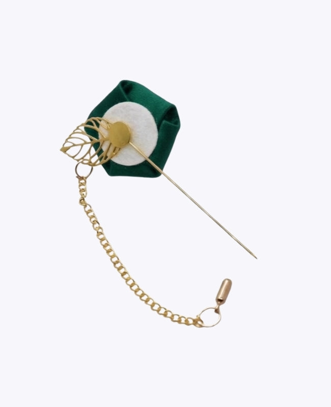 Flor de lapela Verde Homem «Alfred»