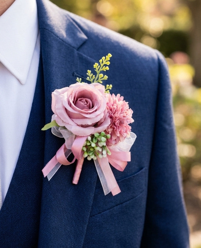 Flor de lapela Violeta Homem «Valentin»