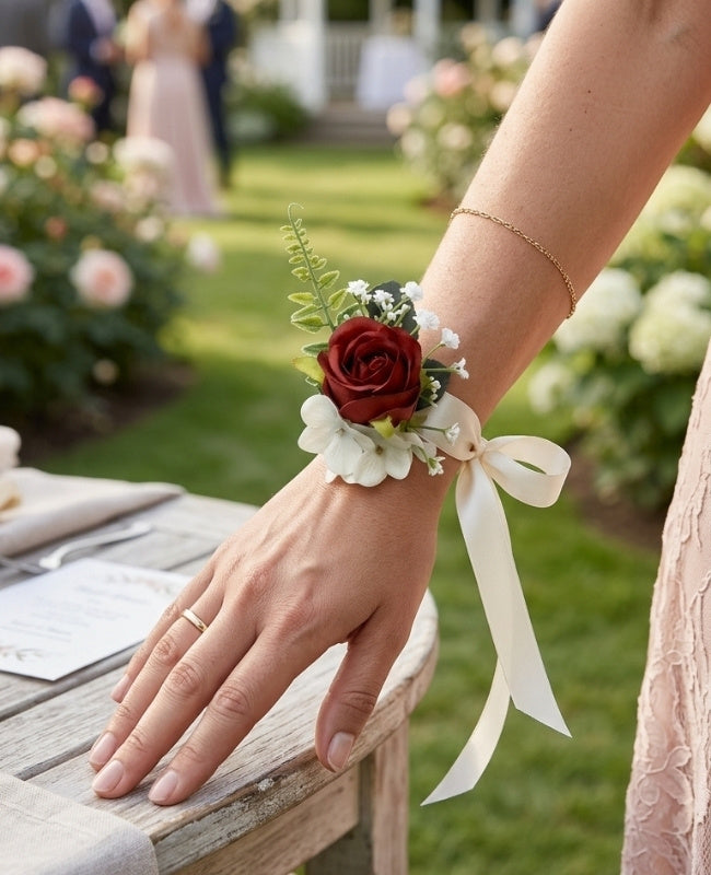 Pulseira Flor Vermelho Mulher «Gabriel»