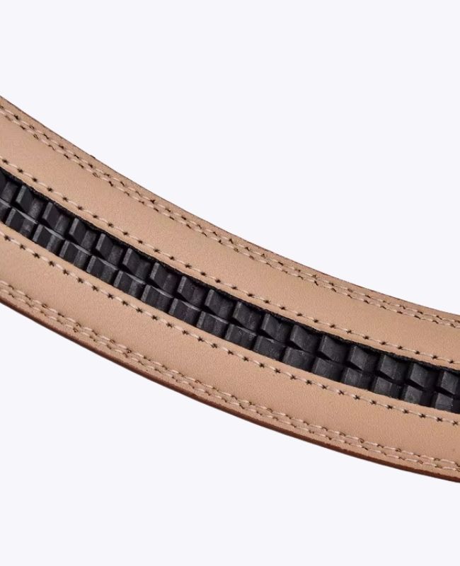 Cinto Homem Castanho em Couro Sem Furos "Alphonse"
