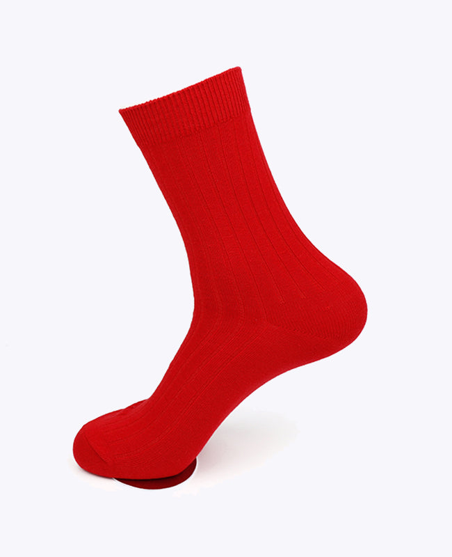 Meias Homem Vermelho n°1 em Algodão «Maurice»